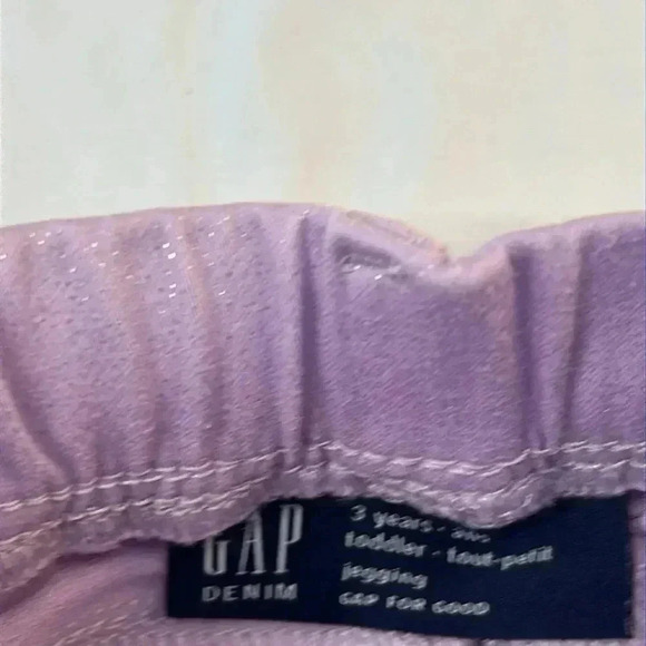 GAP - purple sparkle Jeggings. Size 3 - Picture 2 of 4